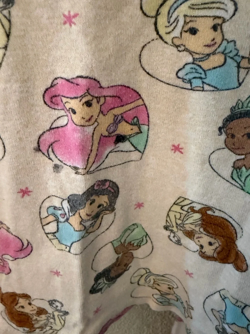 Girls 5T Princess Theme 2 Piece Fitted Pajama Set Bundle Carters & Disney